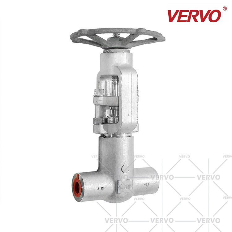 China High Pressure Gate Valve Forged Stainless Steel F316  Dn20 2500LB Self Sealing Sw Handwheel factory