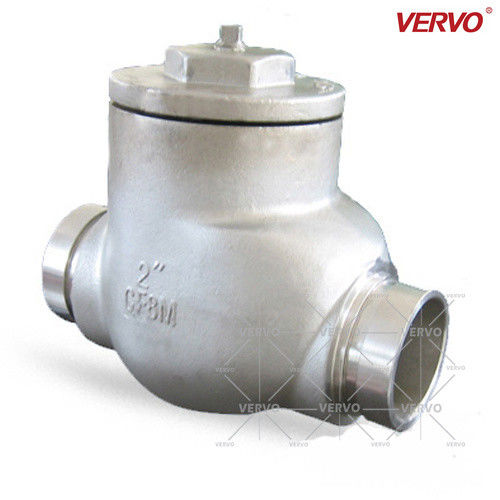 China 50mm Cf8m Casting Steel Swing Check Valve Dn50 Pn50 Asme 16.34 Sw Casting Steel Check Valve 2 Inch Swing Check Valve factory