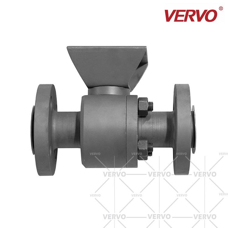 China Dn25 2 Piece Ball Valve Forged Steel A105 1inch 600lb Rf Flanged Full Bore And Reduced Bore Ball Valve API608 Bare Stem factory