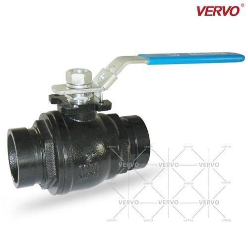 China DN50 Casting Ball Valve Carbon Steel WCB 2 Pc Ball Valve 2 Piece Type API608 Floating Ball Valve Two Piece 50mm 2inch factory