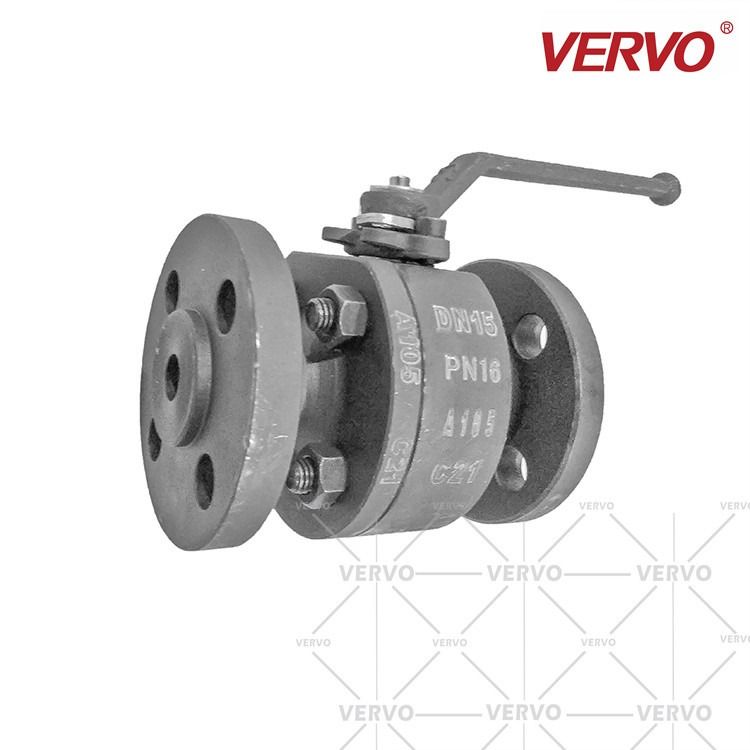 China DN15 Flange Manual Ball Valve A105 1/2inch 2 Piece Floating Type Full Bore And Reduced Bore Ball Valve Side Entry factory