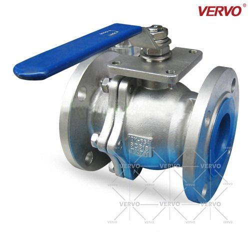 China DN150 Stainless Steel Ball Valve 2 Piece Type 6 Inch 600Lb RF CF3M Side Entry Ball Valve Floating Ball Type Metal Seat factory