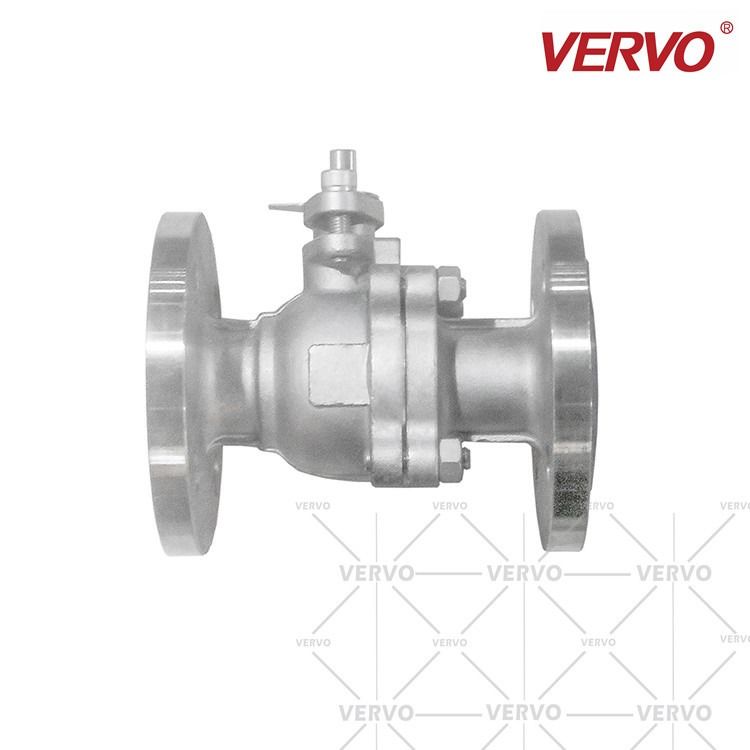 China DN32 2 Piece Ball Valve Stainless Steel CF8 Flange 1 1/4 Inch Flanged Ball Valve Side Entry API608 WCB CF8 CF8M CF3 CF3M factory