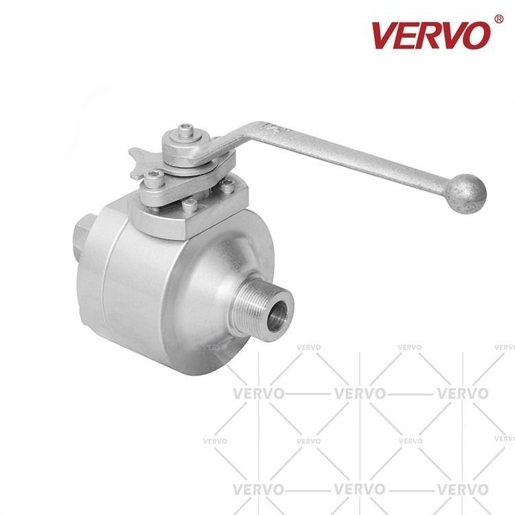 China DN20 Forged 2PC High Pressure 3/4&#039;&#039; Hard Seal Float Ball Valve Full Bore And Reduced Bore MNPT factory