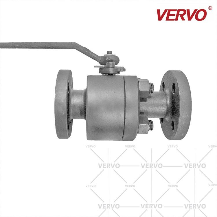 China DN15 Flange Manual 2pc Ball Valve&#039;S Wcb A105 1/2inch 2 Piece Type Ball Valve Carbon Steel Ball Valve Forged Steel factory