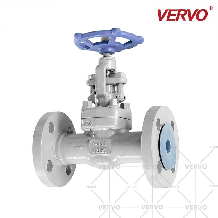 China API602 1 Inch Flanged Forged Globe Valve Class 300 With Degreasing Paint factory