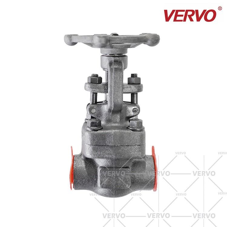 China Socket Weld Gate Valve Forged Steel A105 DN15 800LB Industrial Valves A105 Forged Steel Solid Wedge Gate Valve factory