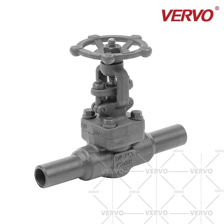 China Solid Wedge Gate Valve Forged Carbon Steel Valve 3/4 Inch Dn20 800lb Forged Steel Welding Nipple Gate Valve factory