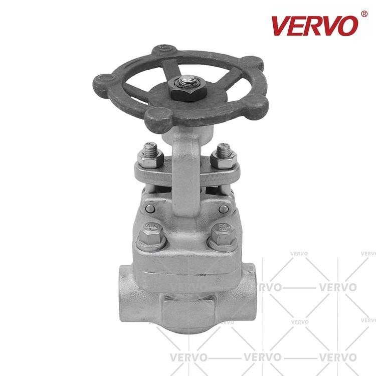 China Industrial Gate Valve ISO 15761 Industrial Valves Forged Steel Stainless Steel F304 316L 0.5 Inch Gate Valve 800lb SW factory
