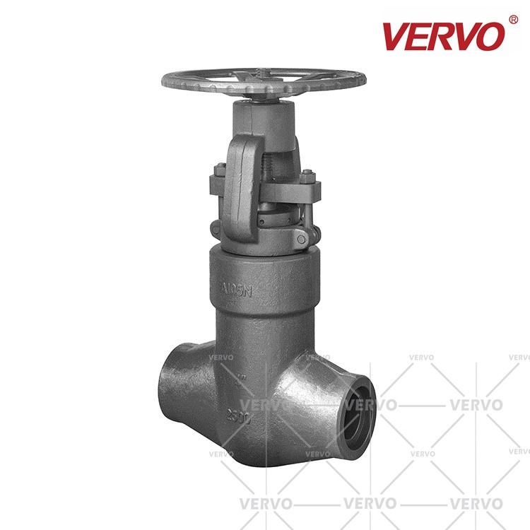 China Solid Gate High Pressure Gate Valve Forged A105N Pressure Seal Bonnet 4 Inch DN100 2500LB SW PSB Gate Valve factory
