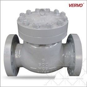 China Bs1868 6 Flanged Swing Check Valve Type Nrv Class 600 Rtj Flange Api6d Vertical factory