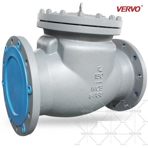 China 12 Inch BS 1868 Flanged Swing Check Valves A216 Wcb DN300 CL150 RF Flanged Non Return factory