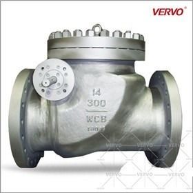 China BS 1868 14 Vertical Swing Check Valve Class 300 DN350 RF Flanged Wcb Full Bore API6D factory