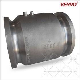 China Api 6d Dual Plate Check Valve 4 Inch A350 LF2 DN100 Clamp End 2500LB Double Disc Swing Check Valve factory