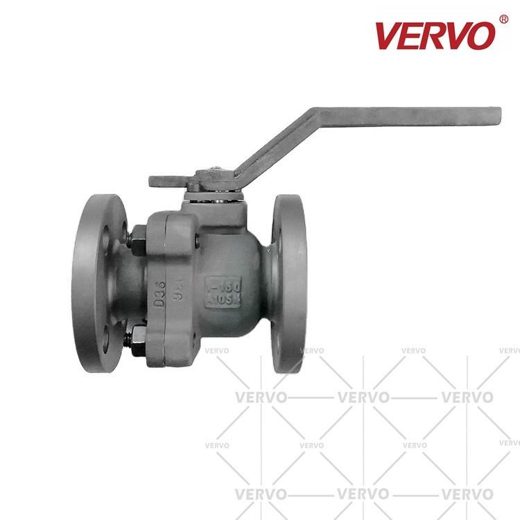 China DN20 Forged Steel Integral Forging Two-Piece Soft Seal Flange Ball A105 Plate-Type Forged Steel Ball Valve factory