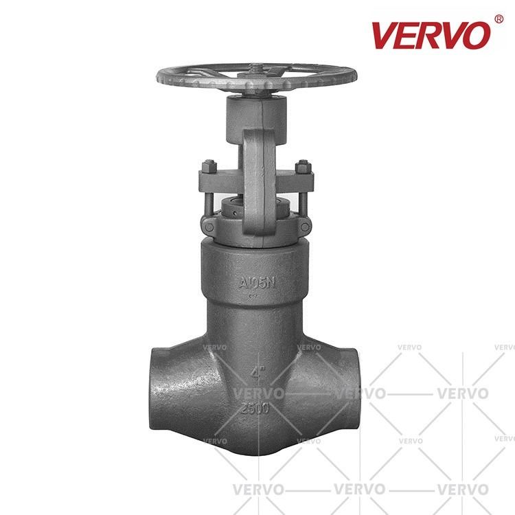 China Solid Gate High Pressure Gate Valve Forged A105N Pressure Seal Bonnet 4 Inch DN100 2500LB SW PSB Gate Valve factory