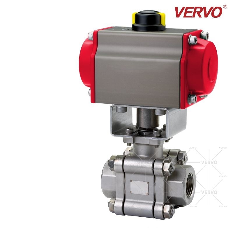 China CL800 Pneumatic Actuated Floating Ball Valve 40MM Threaded factory