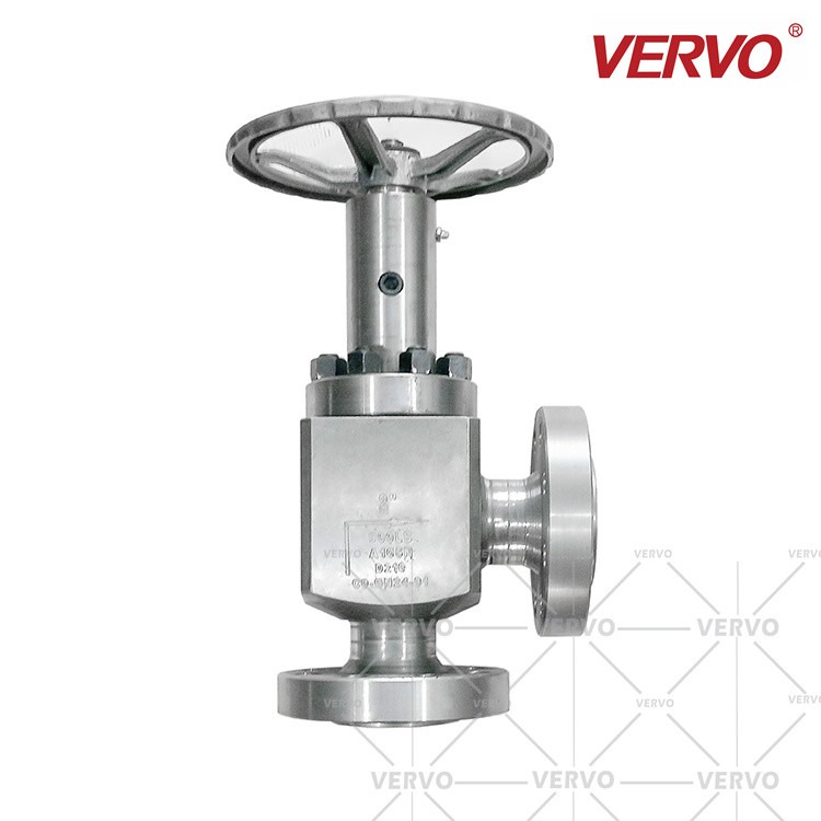 50mm Angle Type Globe Valve 900LB Forged Steel Cut Off Throttle