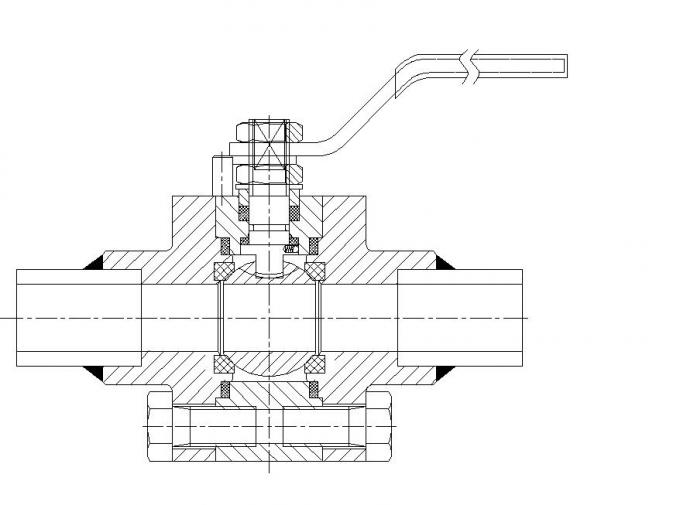 DN25 With Nozzle Ball Valve High Pressure Forged Samll Size Lever Operated Extended Butt Weld Ball Valve with Nipples​ 0