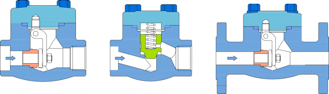 Bolted Bonnet Forged Steel Check Valve Class 800 Socket Weld Swing Type A105N 1" Dn25 5