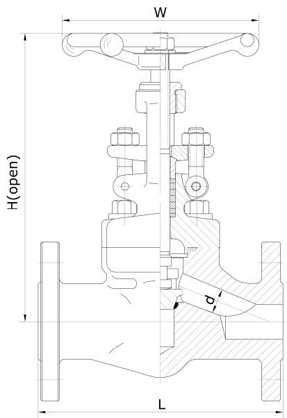 Electric Actuated Rising Stem Globe Valve 2 Inch A350 LF2 Class 150 4