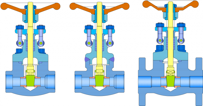 Stainless Steel Gate Valve Socket Welding Gate Valve 1/2 Inch DN15 PN25 Gate Valve metal Seated Gate Valve 0.5mm Valve 2