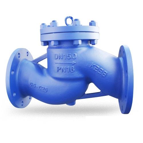 DIN GS-C25 Backwater Check Valves PN16 DN150 Lift Ductile Iron Swing Check Valve 1