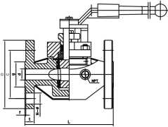 300LB Jacket Plug Valve API598 Flanged Plug Valve Extension Stem Jacket 6 Inch Full Bore Sleeve Type Jacketed Plug Valve 3