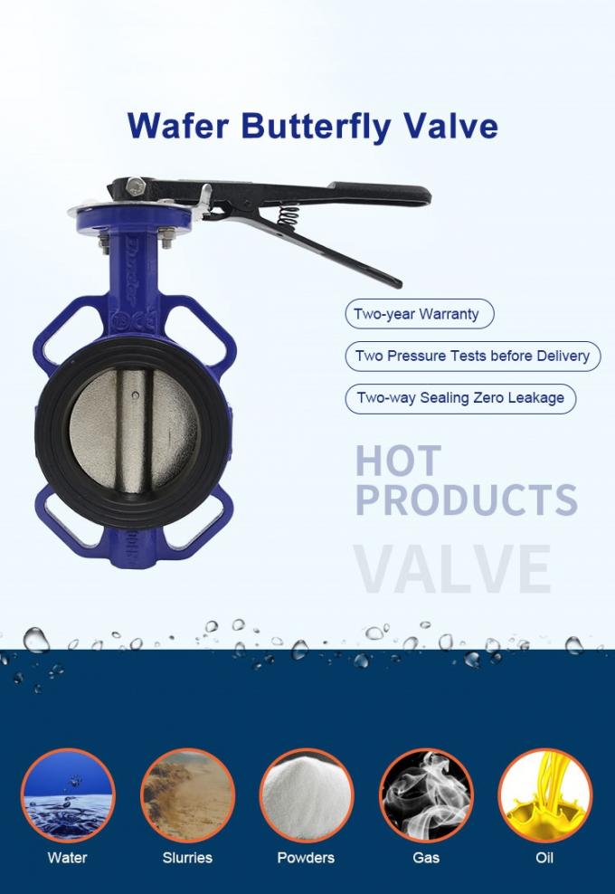 Casting Steel Carbon Steel A216 WCB Bare Stem Butterfly Valve PN16 Dn250 Wafer Butterfly Valve 10 Butterfly Valve 5