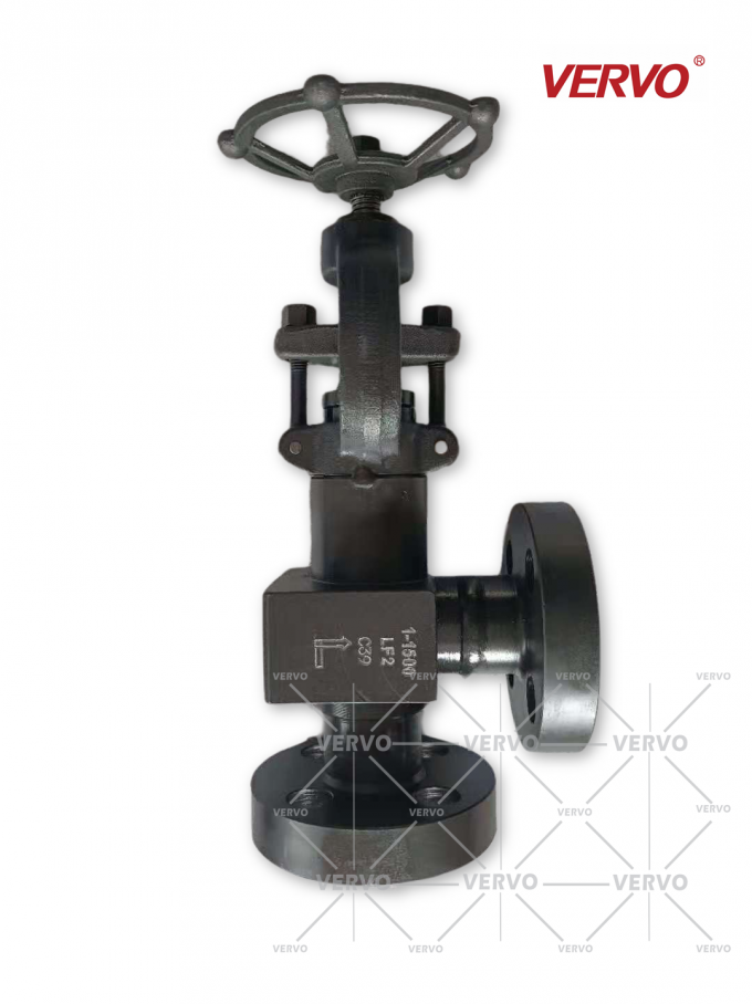 Dn25 Industrial Globe Valve 90 Degree Angle Globe Valve 1500lb 4