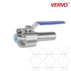 DN20 3 Piece 2" 3" 4" Threaded Stainless Steel Ball Valve 316 Ss 200mm Nipple