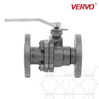 2 Piece DN40 Forged Steel Floating Ball Valve A105 Forged Soft Seal Integrated Flange