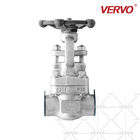 Reduce Bore Gate Valve Forged Steel Stainless Steel A182 F304 1/2 Inch Gate Valve Dn15 PN20 Npt Bolted Bonnet Stock