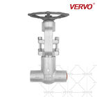 High Pressure Gate Valve Forged Stainless Steel F316  Dn20 2500LB Self Sealing Sw Handwheel