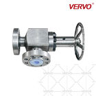 Forged steel high pressure Angle flange globe valve