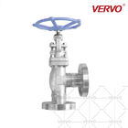 Forged Steel Globe Control Valve Stainless Steel F316 Flanged Angle