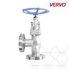 Forged Steel Globe Control Valve Stainless Steel F316 Flanged Angle