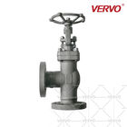 Forged steel a105 Angle flange globe valve globe valves flow direction