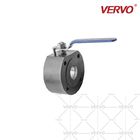 Dn50 Wafer Type Ball Valve Forged Steel LF2 2 Inch 150 Lb Lever API 6D Full Bore Metal Seated Floating Ball Valve