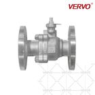 DN32 2 Piece Ball Valve Stainless Steel CF8 Flange 1 1/4 Inch Flanged Ball Valve Side Entry API608 WCB CF8 CF8M CF3 CF3M