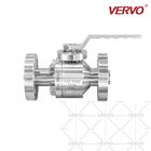 DN15 2 Piece Ball Valve 1/2inch API608 Forged Steel Ball Valve 1500LB Flanged Ball Valve RTJ Flange API608 High Pressure