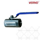 DN25 Bar 1 Piece Ball Valve One Piece Type Stainless Steel Soft Seal Internal Thread Ball Valve Side type API608