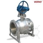 DN300 2pcs Ball Valve 12 Inch 150lb RF Wcb Worm Operated Floating Ball Ball 2 Piece Ball Valve API6D Fire Safe Design