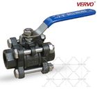 1000wog Astm A105 NPT Three Piece Ball Valve Dn15 ASME B16.10