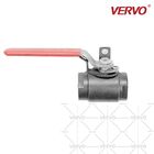 Forged Steel Two-Piece Screw Thread Floating Ball Soft Seal With Lock Ball Valve