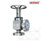 90 Degree Globe Valve High Pressure Globe Valve Forged Steel Stainless Steel F304L Dn40 Throttle Regulating Disc