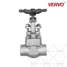 Forged Steel Globe Valve Stainless F304 1inch Dn25 800lb Sw Needle Globe Valve Stainless Steel Valves Outside Screw