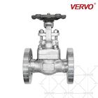 Solid Wedge Gate Valve Metal Seated Gate Valve Stainless Steel F304 1/2 Inch Dn15 1500lb Welded Flanged Gate Valve