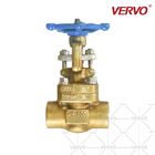 Aluminum Bronze Gate Valve Threaded End B62 C95500 DN20 API602