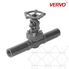 800LB Flanged Gate Valve Long Welded Short Pipe Forged Carbon